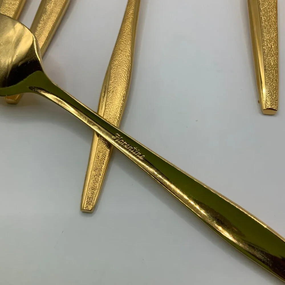 Florentine Vintage Gold Electroplate Silverware Flatware